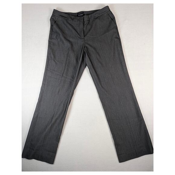 Evan Picone Women's Pinstripe Black Dress Plants Stretch Size 12 Career Pockets - Picture 1 of 7